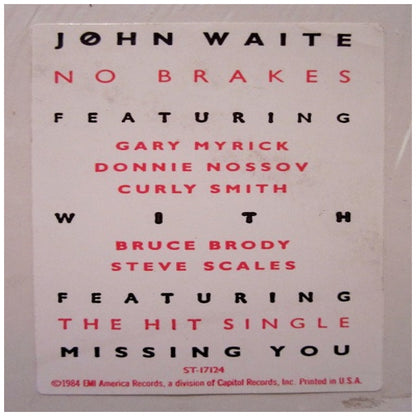 JOHN WAITE - NO BREAKS | VINILO USADO