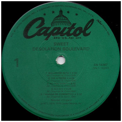 SWEET - DESOLATION BOULEVARD (USA VERSION) | VINILO USADO