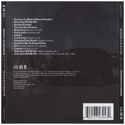 KENDRICK LAMAR - GOOD KID, M.A.A.D CITY | CD