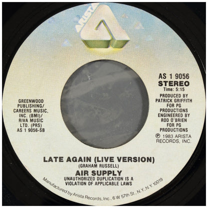 AIR SUPPLY - MAKING LOVE (OUT OF NOTHING AT ALL) | 7" SINGLE USADO