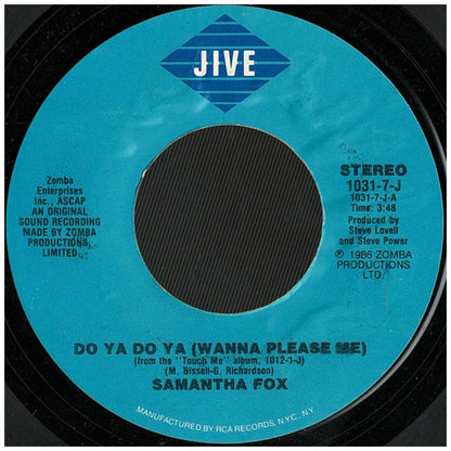 SAMANTHA FOX - DO YA DO YA /WANNA PLEASE ME) | 7" SINGLE USADO