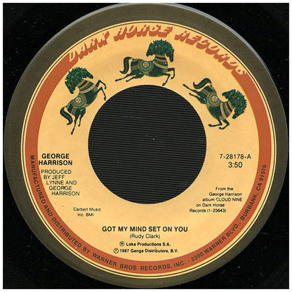GEORGE HARRISON - GOT MY MIND SET ON YOU | 7" SINGLE USADO