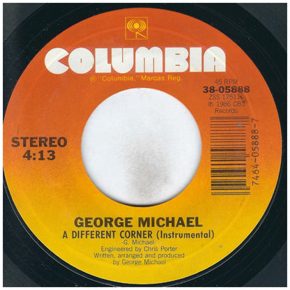 GEORGE MICHAEL - A DIFFERENT CORNER | 7" SINGLE USADO