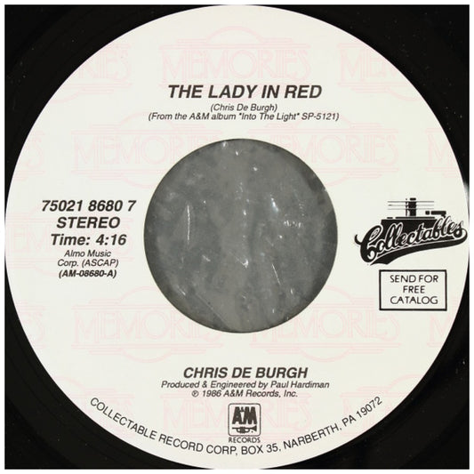 CHRIS DE BURGH - THE LADY IN RED | 7" SINGLE USADO