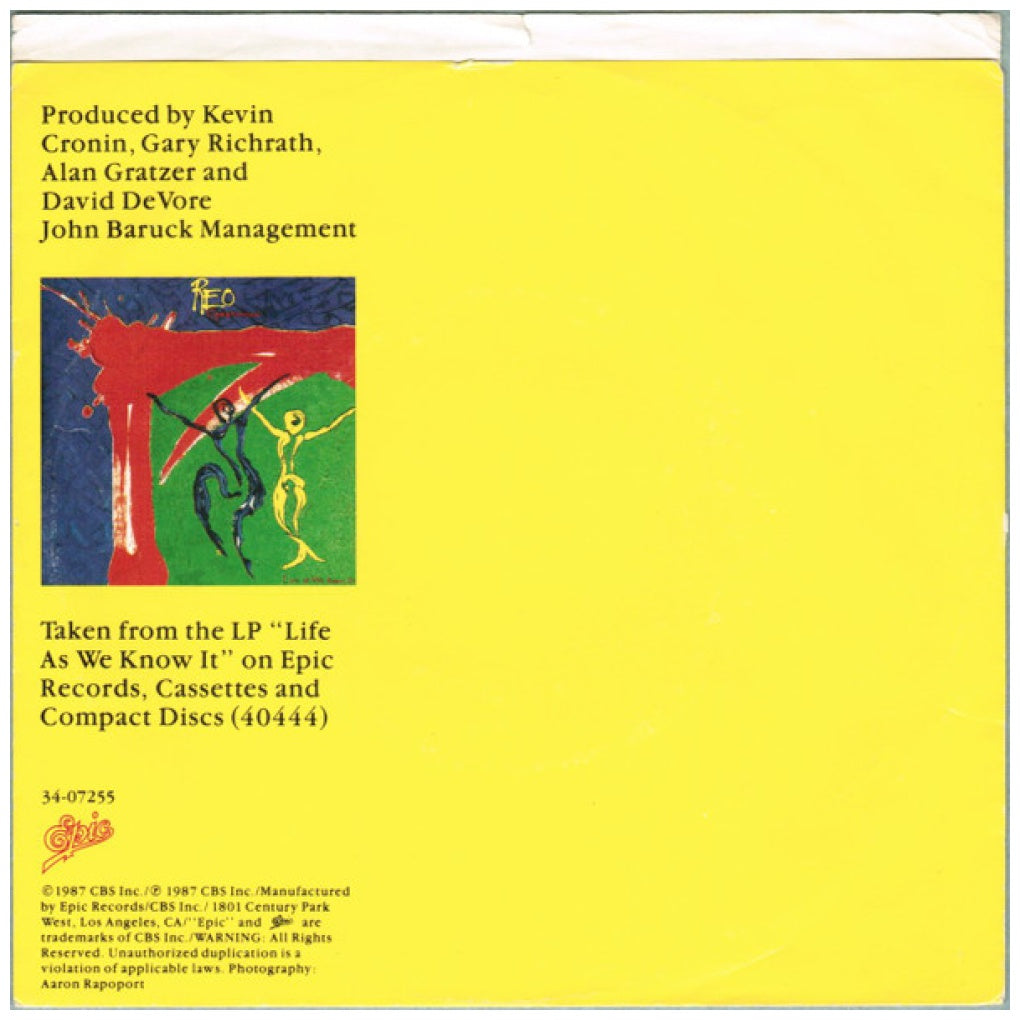 REO SPEEDWAGON - IN MY DREAMS | 7" SINGLE USADO