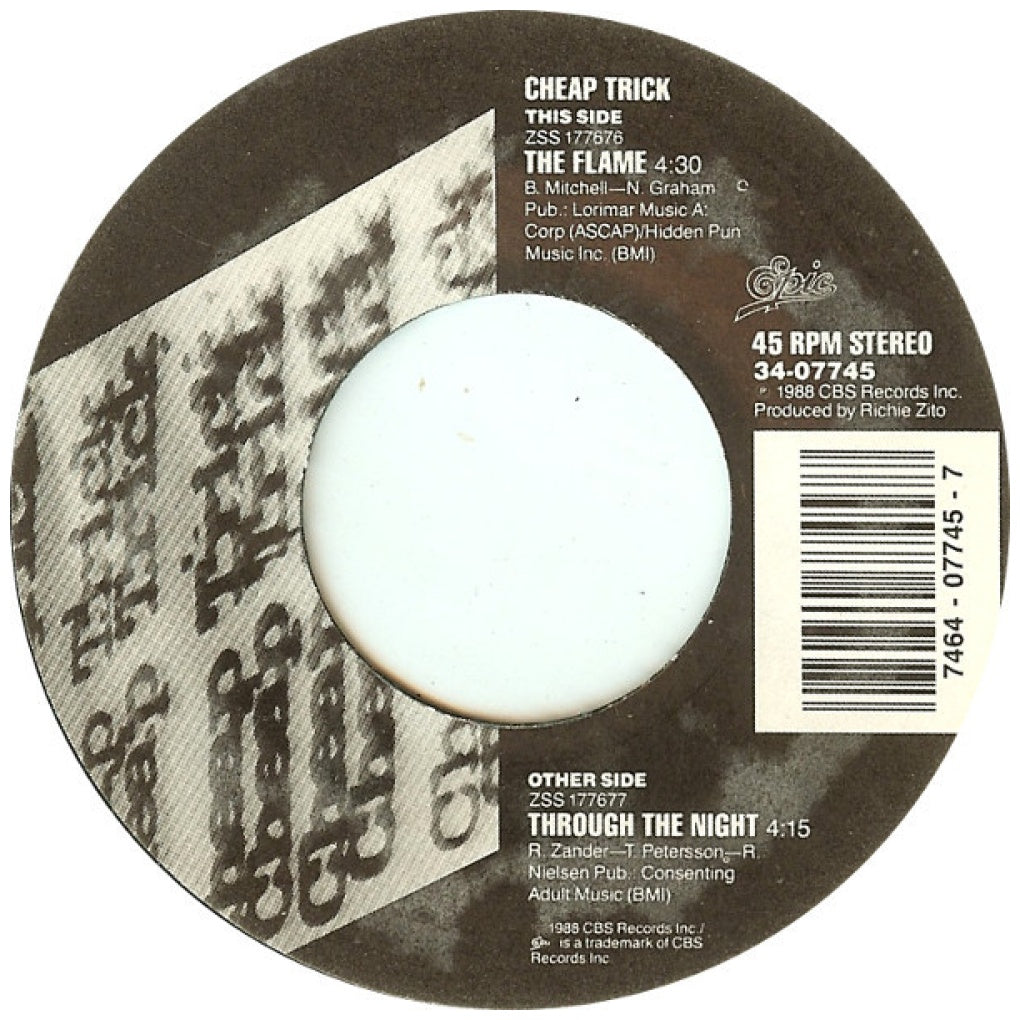 CHEAP TRICK - THE FLAME | 7" SINGLE USADO