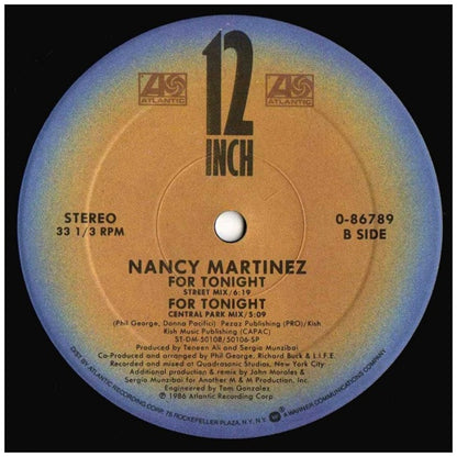 NANCY MARTINEZ - FOR TONIGHT | 12" MAXI SINGLE VINILO USADO