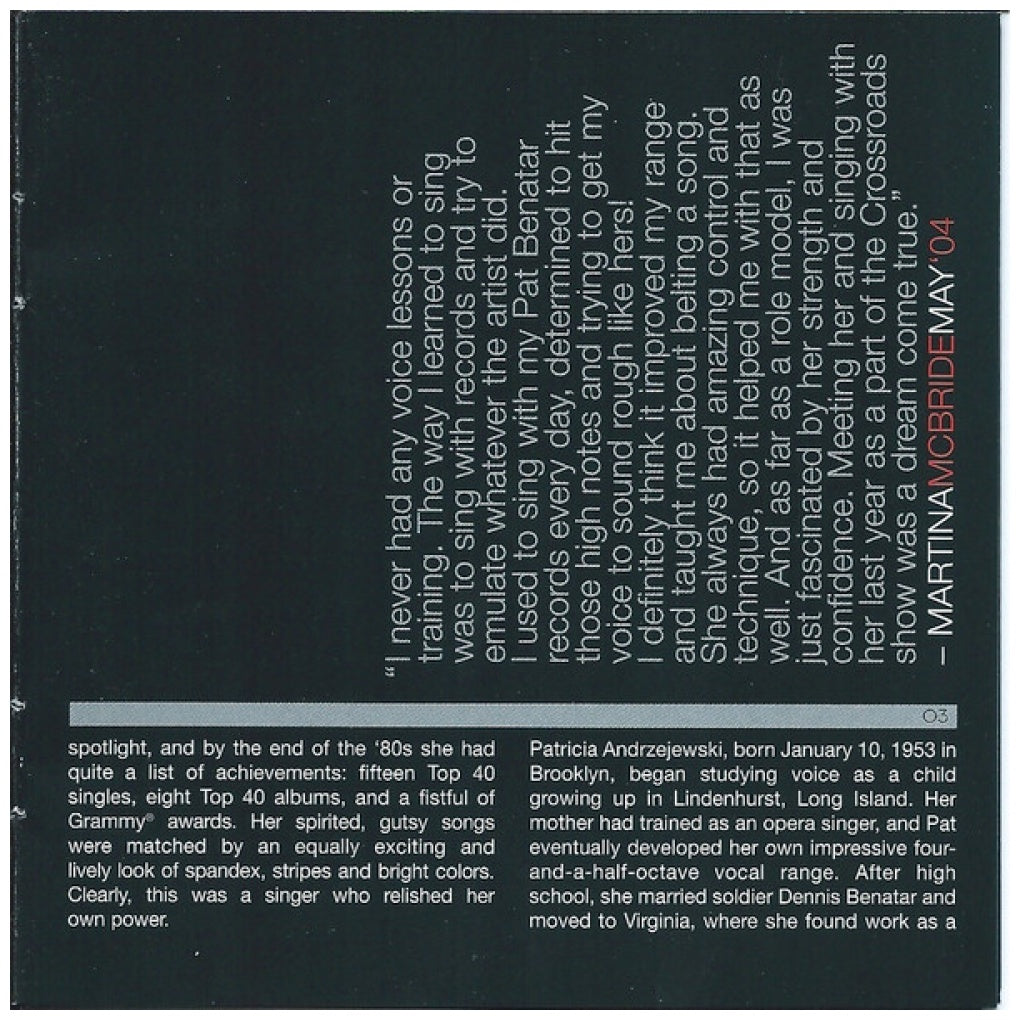 PAT BENATAR - GREATEST HITS | CD USADO