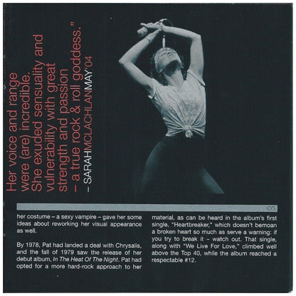 PAT BENATAR - GREATEST HITS | CD USADO