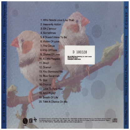 ERASURE - POP: THE FIRST 20 HITS | CD USADO