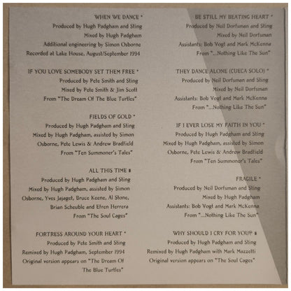 STING - FIELDS OF GOLD: THE BEST | CD USADO