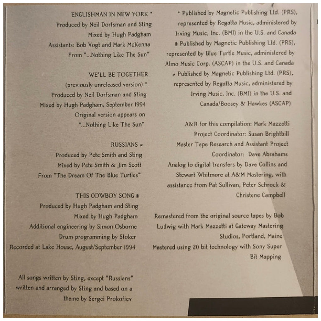 STING - FIELDS OF GOLD: THE BEST | CD USADO