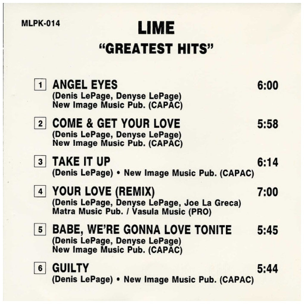 LIME - GREATEST HITS | CD USADO