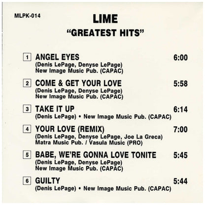 LIME - GREATEST HITS | CD USADO