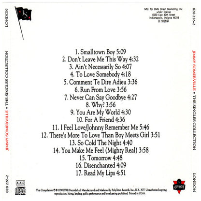 JIMMY SOMERVILLE feat. BRONSKI BEAT AND THE COMMUNARDS - THE SINGLES COLLECTION 1984-1990 | CD USADO