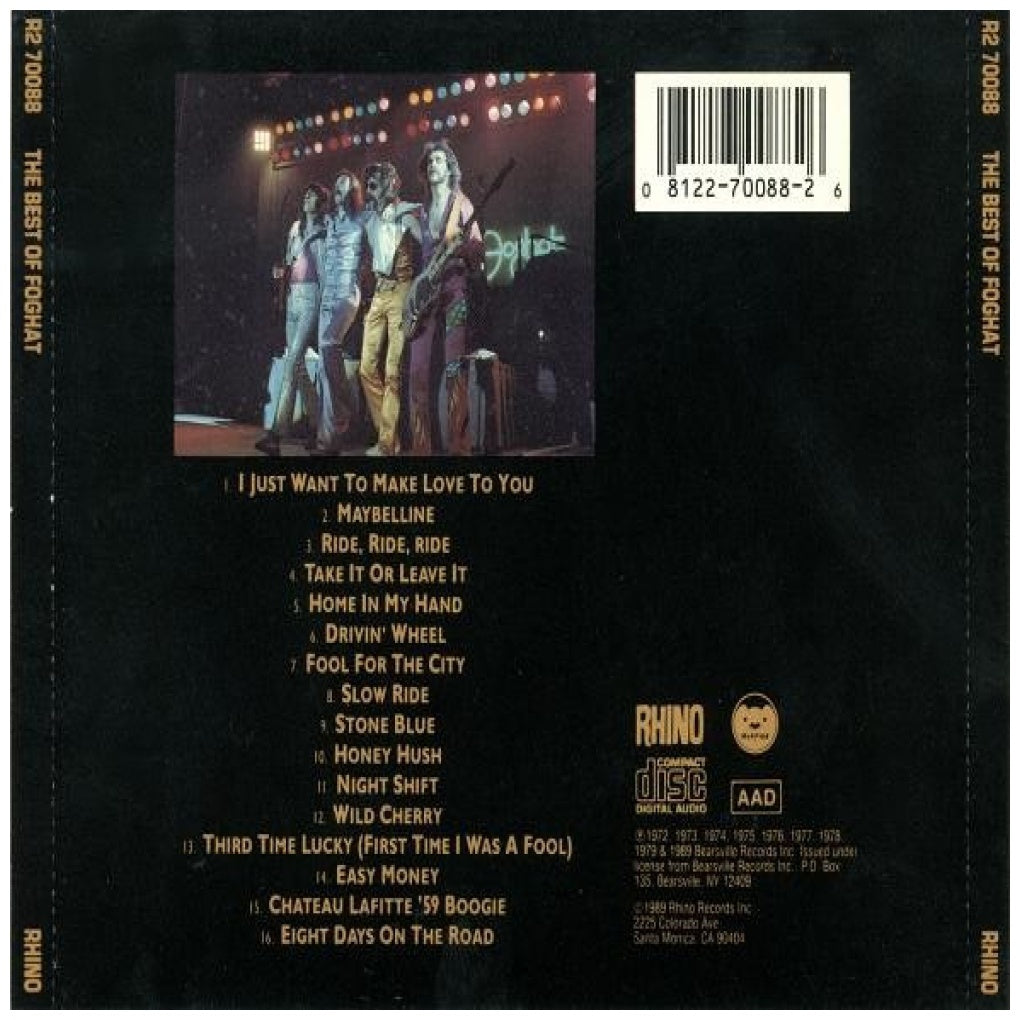 FOGHAT  - THE BEST | CD USADO