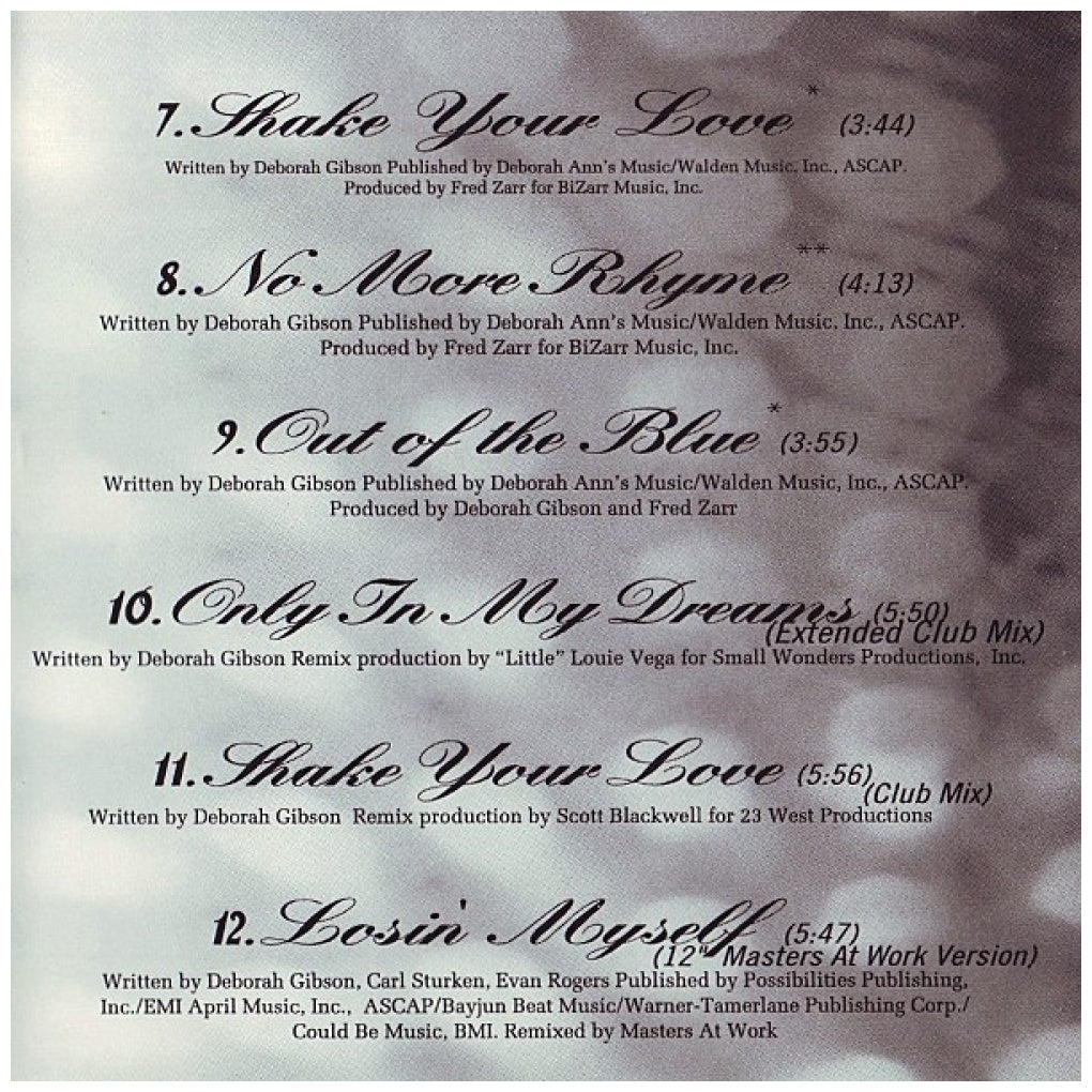 DEBBIE GIBSON - GREATEST HITS | CD USADO