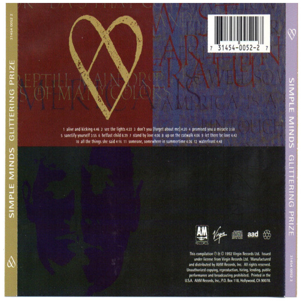 SIMPLE MINDS - GLITTERRING PRIZE: THE BEST | CD USADO