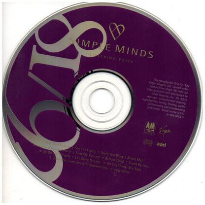 SIMPLE MINDS - GLITTERRING PRIZE: THE BEST | CD USADO