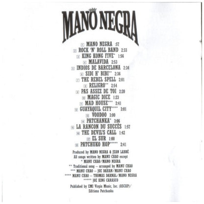 MANO NEGRA - PUTA'S FEVER | CD USADO