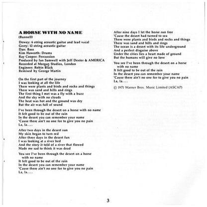 AMERICA - HISTORY: GREATEST HITS | CD USADO