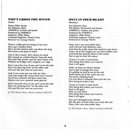 AMERICA - HISTORY: GREATEST HITS | CD USADO