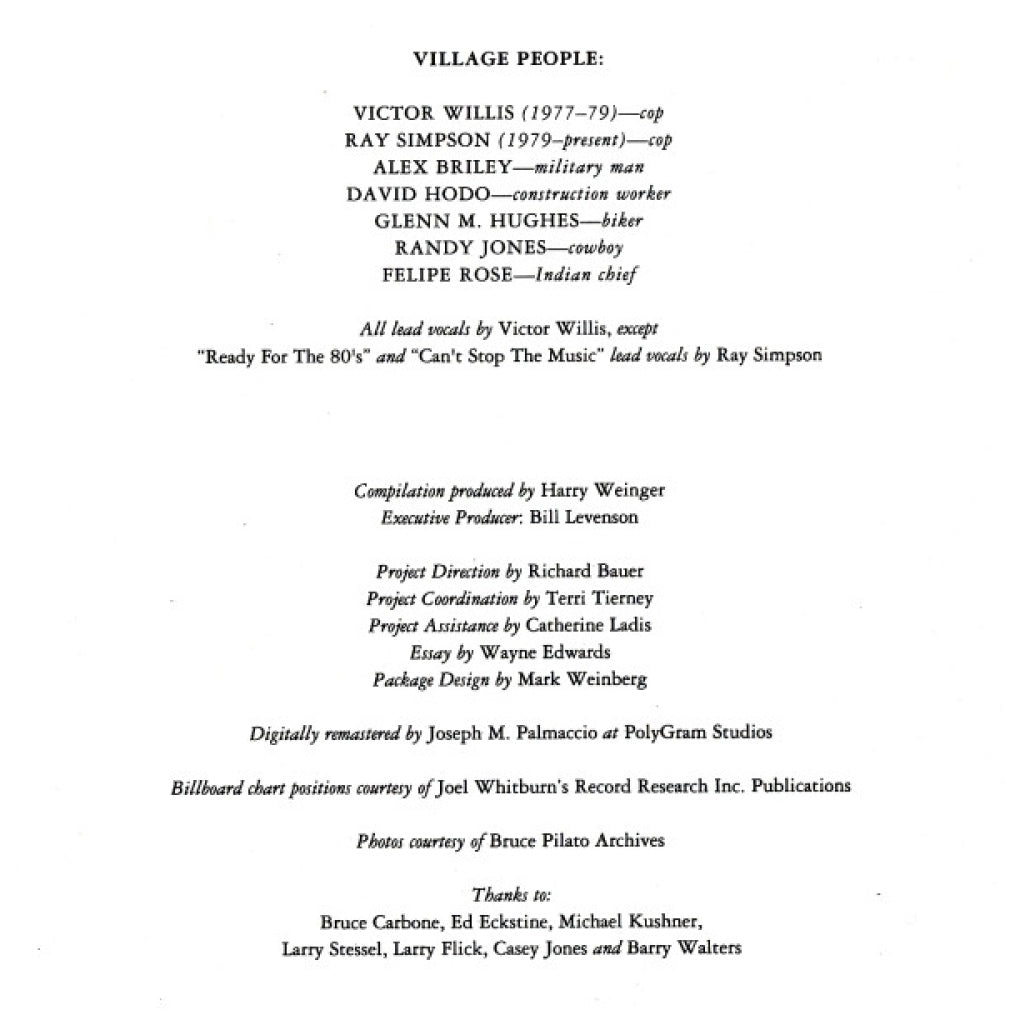 VILLAGE PEOPLE - THE BEST OF | CD USADO