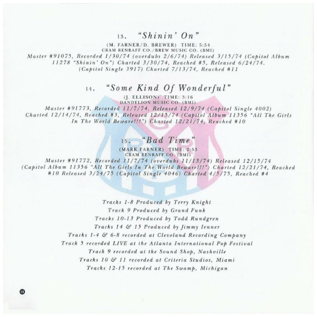 GRAND FUNK RAILROAD - CAPITOL COLLECTORS SERIES | CD USADO