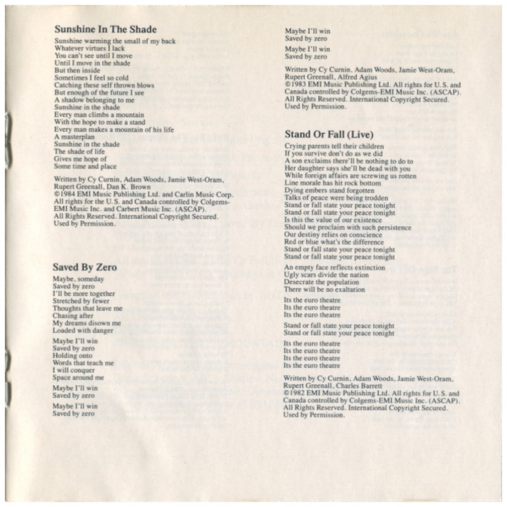 FIXX - ONE THING LEADS TO ANOTHER: GREATEST HITS | CD USADO