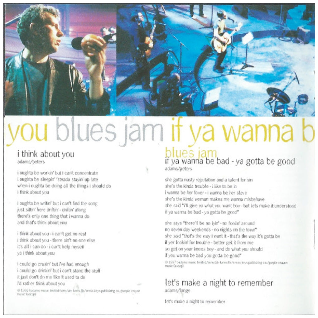 BRYAN ADAMS - MTV UNPLUGGED | CD USADO