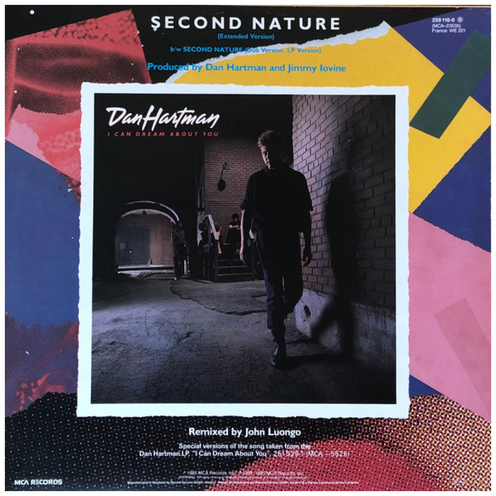 DAN HARTMAN - SECOND NATURE | 12" MAXI SINGLE VINILO USADO
