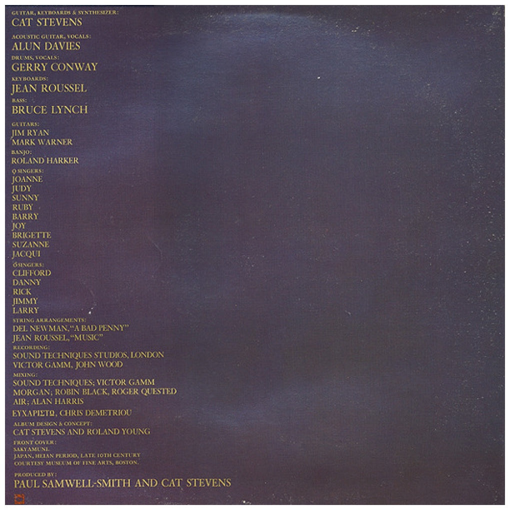 CAT STEVENS - BUDDHA AND THE CHOCOLATE BOX | VINILO USADO