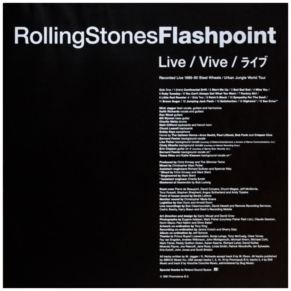ROLLING STONES - FLASHPOINT | VINILO USADO
