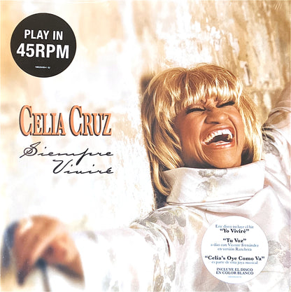 CELIA CRUZ - SIEMPRE VIVIRÉ (2LP) (WHITE VINYL) | VINILO