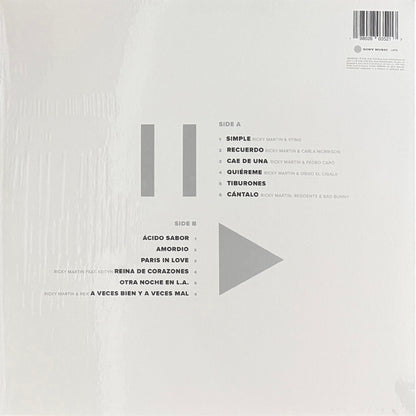 RICKY MARTIN - PAUSA & PLAY (WHITE VINYL/SPLATTER) | VINILO