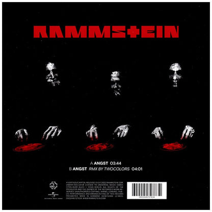 RAMMSTEIN - ANGST (RED VINYL) | 7"
