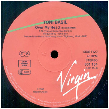 TONI BASIL - OVER MY HEAD | 12'' MAXI SINGLE USADO