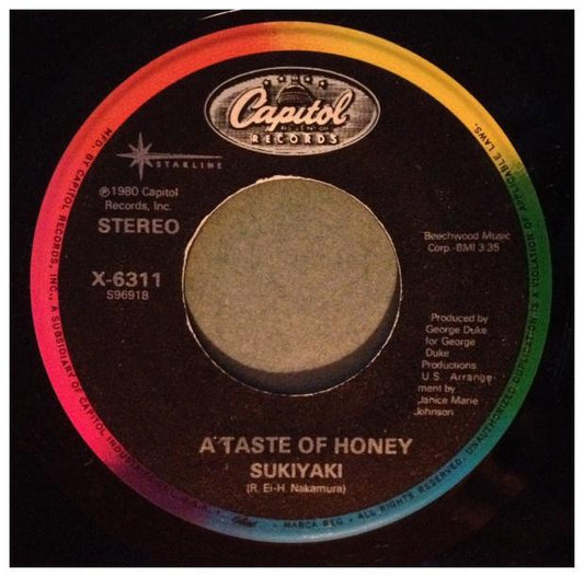 A TASTE OF HONEY - SUKIYAKI | 7" SINGLE VINILO USADO