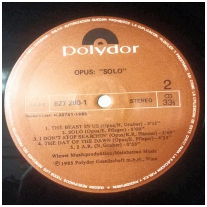 OPUS - SOLO | VINILO USADO