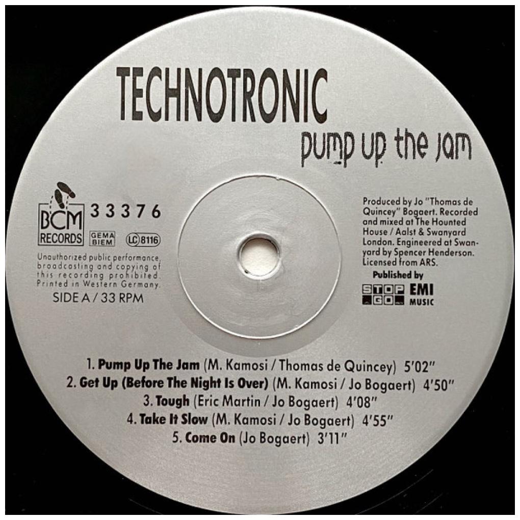 TECHNOTRONIC - PUMP UP THE JUMP: THE ALBUM | VINILO USADO