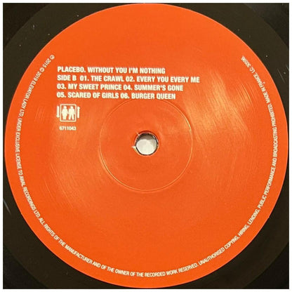 PLACEBO - WITHOUT YOU I'M NOTHING | VINILO
