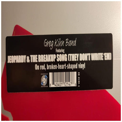 GREG KIHN BAND - JEOPARDY/THE BREAKUP SONG (7" SINGLE) (BROKEN-HEART-SHAPED RED VINYL) | VINILO