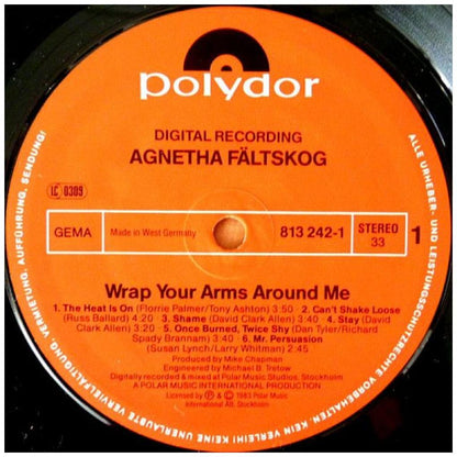 AGNETTHA FALTSKOG - WRAP YOUR ARMS AROUND ME | VINILO USADO