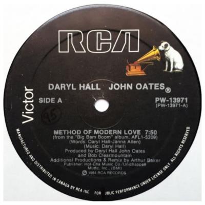 DARYL HALL JOHN OATES - METHOD OF MODERN LOVE | 12" MAXI SINGLE VINILO