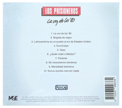 LOS PRISIONEROS - LA VOZ DE LOS 80 S (REMASTERIZADO) | CD