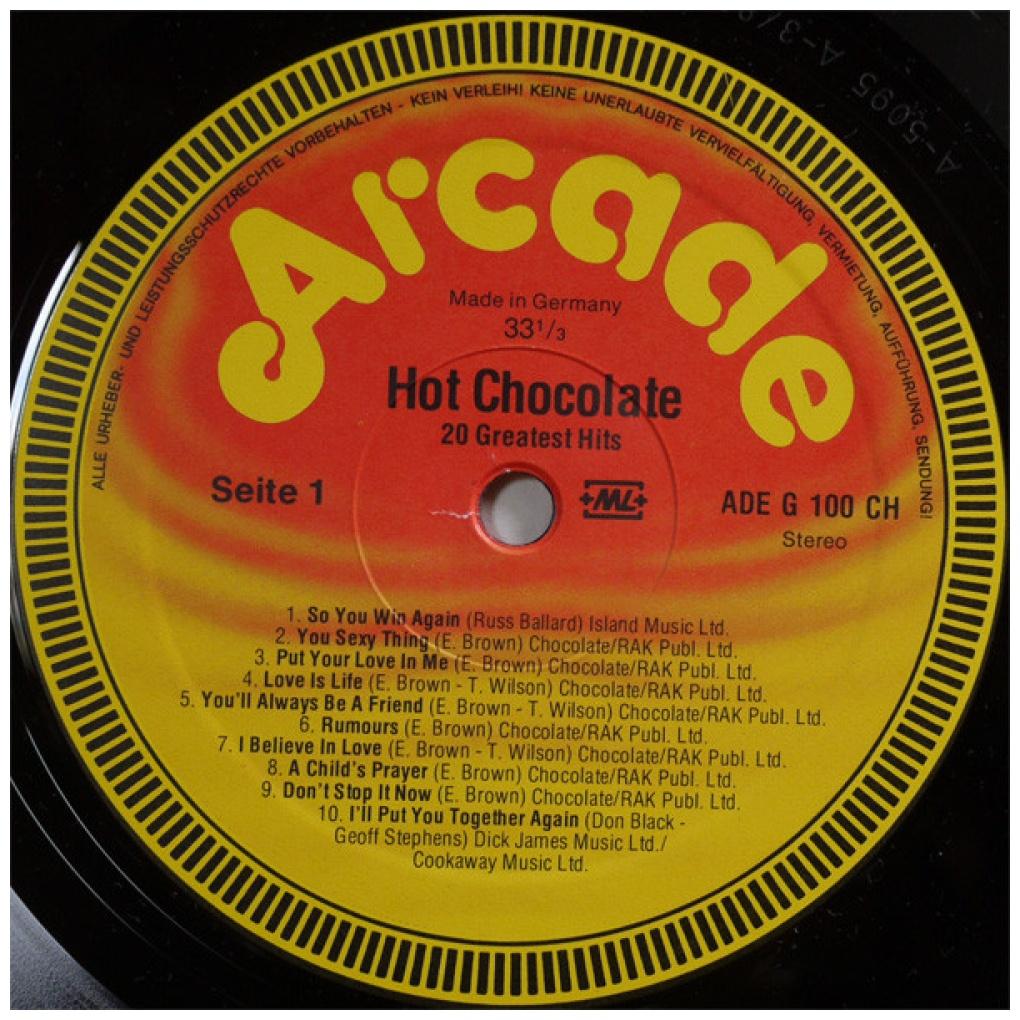 HOT CHOCOLATE - 20 GREATEST HITS | VINILO USADO