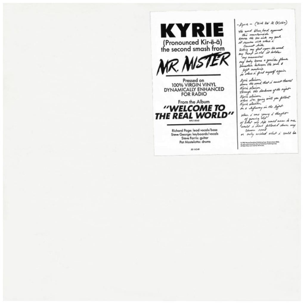 MR. MISTER - KYRIE (ACAPELLA END) (PROMO COPY) | 12'' MAXI SINGLE USADO