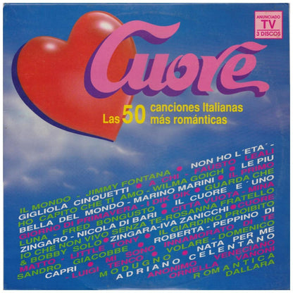 CUORE - VARIOUS ARTIST: 50 CANCIONES ITALIANAS (3LP) | VINILO USADO