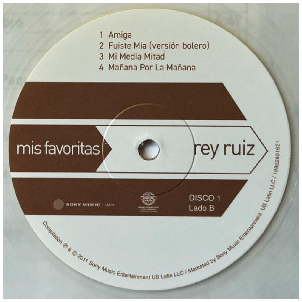 REY RUIZ - MIS FAVORITAS (2LP) (LIGHT BEIGE VINYL) | VINILO