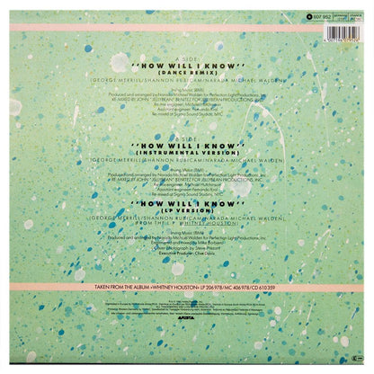 WHITNEY HOUSTON - HOW WILL I KNOW | 12" MAXI SINGLE USADO
